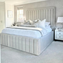 Cavendish Bedframe Full Setup Corner Side View
