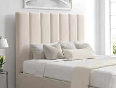 Santorini Boucle Ivory Upholstered Bed Frame