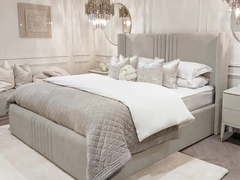 Paris Winged Headboard Bed