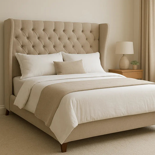 King Size Wingback Bed: Creating a Luxurious Master Bedroom Retreat