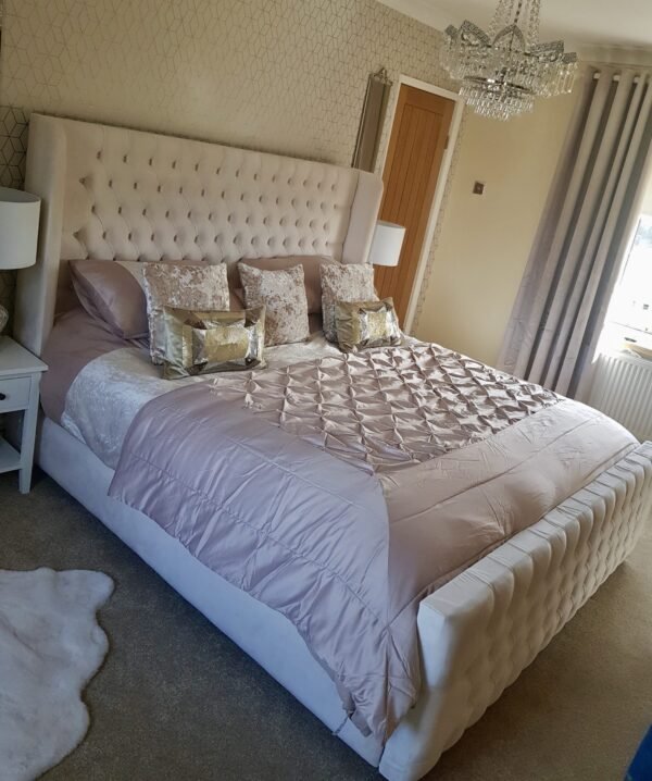 Belmont Chesterfield Winged Bed | Luxury UK | British Bed Co