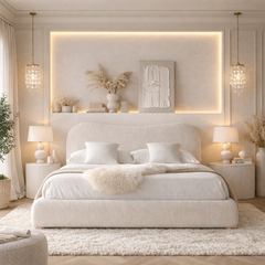Rosie Curved Headboard Ottoman Storage Bed