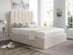 Santorini Boucle Ivory Upholstered Bed Frame