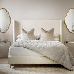 wingback bed