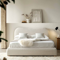 Rosie Curved Headboard Ottoman Storage Bed